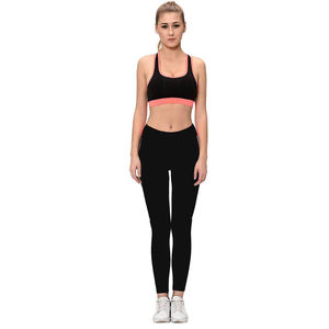 Sujetadores deportivos de Color sólido personalizados para mujer, pantalones, traje, ropa de Yoga, pantalones para mujer, conjuntos deportivos para correr y Fitness - Product Image 4