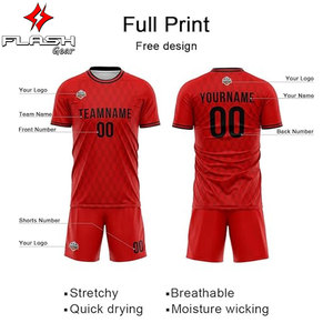 เสื้อฟุตบอลทีมชาติผู้ใหญ่สไตล์เรโทร แบบสั่งทำพิเศษ ผ้าโพลีเอสเตอร์ 100% แห้งเร็ว สำหรับฝึกซ้อมและแข่งขัน - Product Image 6