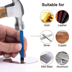 Outil de poinçonnage en acier pour la fabrication de bijoux Boasta, poinçon en métal trempé de 78 mm, tige de 8 mm, outil de gravure de motifs texturés pour l'or, l'argent <span class=keywords><strong>et</strong></span> le cuivre - Product Image 4