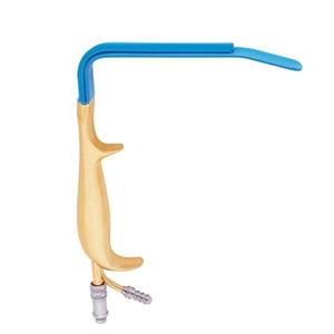 Tebbetts Style Fiber Optic Breast Retractor Insulated 24mm Working Length 9cm GERMAN STAINLESS - Product Image 2