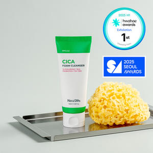 Neul20s Spicule Centella Cica Cream Cleanser 100mL Ácido hialurónico y árbol de té Limpiador diario suave Piel propensa al acné sensible - Product Image 2