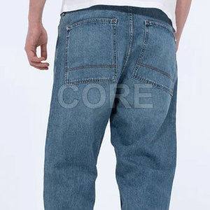 กางเกงยีนส์ของผู้ชายทรงสูงวัยใส่ซักได้พอดีตัวสไตล์ใหม่ - Product Image 3