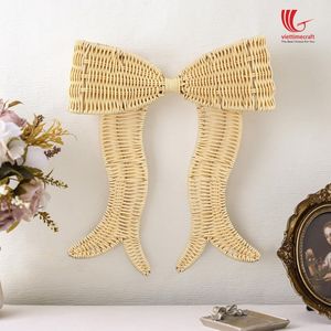 Viettimecraft Gancho de Pared de Ratán, Colgador de Pared (2 Piezas), Decoración Bohemia para el Hogar, Gancho para Abrigos de Entrada, Artesanía de Fibra Natural - Product Image 5