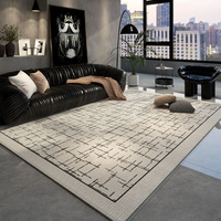 Une pièce en gros cristal velours salon tapis ménage antidérapant Table basse tapis résistant à l'usure tapis de chevet