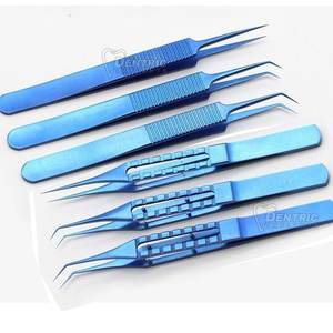 Pinces à épiler professionnelles à pointe aiguë, pinces à épiler de haute qualité en acier, ensemble d'instruments médicaux pour greffe de cheveux FUE, CE - Product Image 6