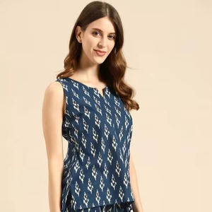 Ensemble de pyjama indien en coton fait à la main pour femmes ensemble de vêtements de salon imprimé en blocs d'été pyjama de mariage pour demoiselles d'honneur ensemble de pyjama personnalisé - Product Image 1