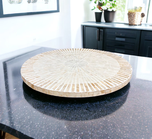 Superior personalizado Vintage MOP Lazy Susan Industrial giratorio bandeja para servir estante de especias de vidrio para restaurante cocina comedor comida - Product Image 3