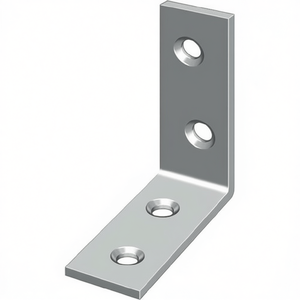 HOHAGE 50-Piece Chair Bracket 50mm Length 15mm Width 2mm Iron Thickness Blue Chromated Storage <b>Shelves</b> & Units Bracket - Product Image 3