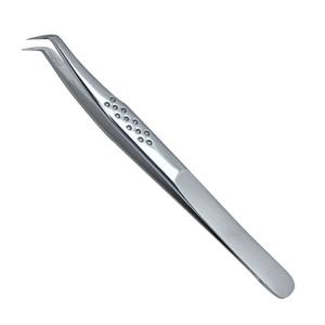 Pinces à épiler professionnelles de haute qualité en acier inoxydable, fines, avec une longueur de 10 mm et option de logo personnalisé - Product Image 1