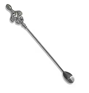 Cuillère de bar en métal au design étonnant, agitateur rond pour café et cocktail, accessoires de bar pour boissons, design haut de gamme - Product Image 4