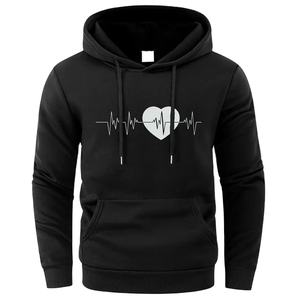 Nouveauté : Sweats à capuche pour hommes entièrement personnalisables, sérigraphiés, confortables, en mélange de coton, style basique, en vente - Product Image 1