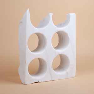 Support de bouteille de vin portable en marbre soufflé à la main, accessoires de décoration de luxe, l'artisanat Exim - Product Image 5