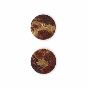 Haute qualité 12mm plat pièce forme lave cuivre pierres précieuses en vrac fabrication de bijoux naturels calibré prix de gros fabriqué - Product Image 5