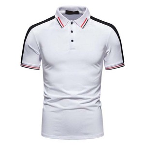 100% algodón 220g tela transpirable verano hombres Polos 2025 hombres Casual manga corta Polos superventas precio bajo - Product Image 1