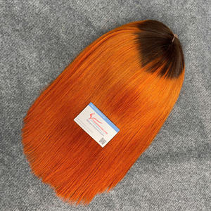 MEILLEUR! Os perruque droite cheveux ombre-couleur est un élégant ceux qui cherchent à réaliser un vernis super double dessiné 100% cheveux humains - Product Image 3