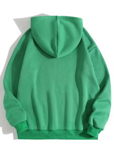 Men's Digital Printing Plain Dyed <b>Fleece</b> <b>Hoodie</b> Long Sleeve Sweatshirt 100% Cotton Breathable Material OEM Service for Winter - Product Image 2