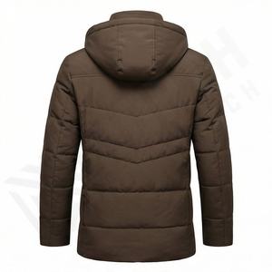 Parka pour homme, veste d'hiver, épaisse, à capuche, imperméable, vêtement d'extérieur chaud et respirant, manteau décontracté, vêtement isolant pour la neige - Product Image 2