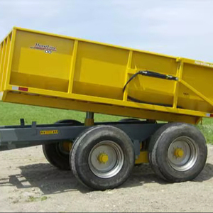 High <b>Side</b> Wall Steel Tipper Dump Cargo Semi-Trailer Heavy Duty for Livestock Transport Manufactured For Sale - Product Image 1