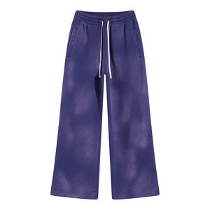 Pantalones acampanados de alta calidad, pantalones de chándal en blanco a la moda al por mayor, pantalones de chándal de lana lisos personalizados, chándal desnudo para hombre - Product Image 1