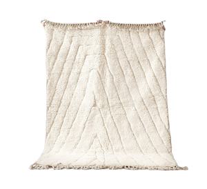 Alfombras de lana pura de diseño moderno, tapete anudado a mano, de área de lana marroquí - Product Image 1