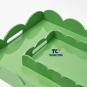 Plateau en laque MDF dernier modèle meilleur choix pour votre espace Plateau en laque naturelle fait main Article décoratif fabriqué au Vietnam - Product Image 2