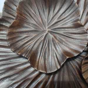 Aperitivos de madera de mango hechos a mano, plato para servir en forma de flor, decoración de mesa de cocina para vacaciones, platos de Navidad - Product Image 1