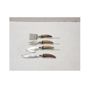 Juego de cubiertos de acero inoxidable pulido mate con mango de cuerno juego de cubiertos tamaño personalizado vajilla juego de vajilla - Product Image 1