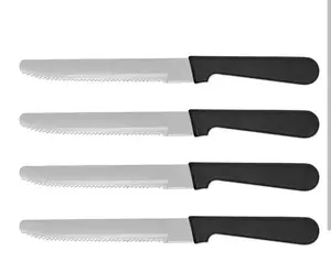 high quality black color plastic handle excellent quality metal kitchen knife Zachary Industries