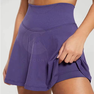 Vente en gros Vêtements de sport pour femmes avec poche pour ballon Mini jupe de tennis Vêtements de sport à la mode personnalisés Vente en gros de jupes de tennis pour femmes - Product Image 4