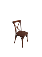 Chaise en bois à dossier en X en stock, chaise de salle à manger en bois massif à dossier croisé, mobilier commercial pour restaurant, hôtel, banquet, événement