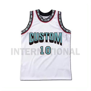 เสื้อบาสเก็ตบอลแบบใหม่สั่งทำได้ ระบายอากาศได้ดี พิมพ์ลาย ซับเหงื่อ ประสิทธิภาพสูง ทันสมัย ชุดทีมสั่งทำได้ - Product Image 3