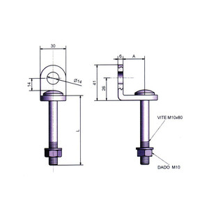 Potente Occhiolo Fisso X Lucchetti Mm.26/74 - Product Image 1
