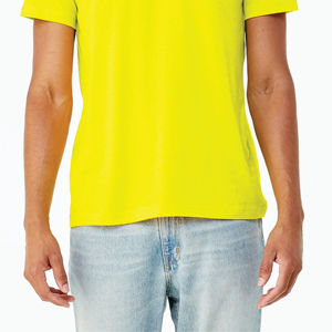 Camiseta de manga corta Airlume, algodón peinado y tejido en anillo, 52% Poly 32, 48% ozNeon, amarillo, CVC, 4,2 - Product Image 6