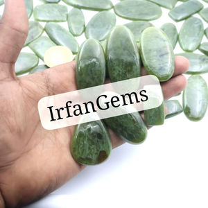 Gorgeous Top Grade Quality 100% Natural Serpentine Oval Shape Cabochon Loose Gemstone For Making Jewelry Wholesale Lot - Product Image 1