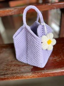 กระเป๋าถักโครเชต์สำหรับผู้หญิงกระเป๋าผ้าถักสะพายไหล่กระเป๋าถักโครเชต์น่ารักสำหรับเด็กผู้หญิงผลิตในเวียดนาม - Product Image 2