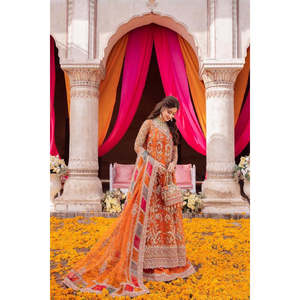 Angrakha de Seda Satén Kanwal Malik MINA con Adornos Hechos a Mano TC-1414 - Product Image 4