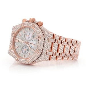 Buena calidad Hip Hop personalizado Iced out Moissanite Diamond Watch para hombres VVS Diamond Watch regalo - Product Image 6