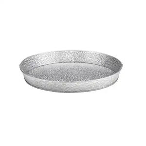 Qualité supérieure Vente chaude Oxydase Enduit Élégant Gris Foncé Couleur Galvanisé Forme Ovale Plateau De Service Alimentaire Pour Restaurant En Vrac - Product Image 3