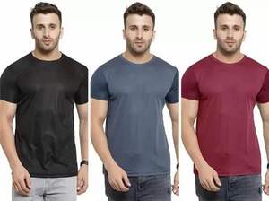 T-shirts surdimensionnés pour hommes, logo personnalisé, broderie 3D, longueur courte, uni, lourd, épaules tombantes - Product Image 3