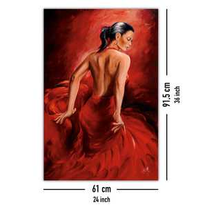 Póster de bailarina de flamenco roja de R. Magrini, arte de pared en lienzo - Product Image 5