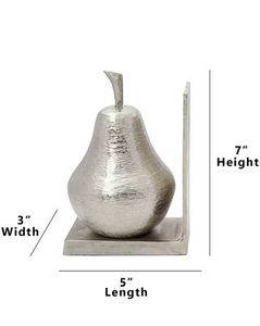 ที่ตั้งหนังสืออลูมิเนียมขัดเงาพร้อมดีไซน์ผลไม้สีเงินเหมาะสำหรับเพิ่มความทันสมัยให้กับพื้นที่ที่มีสไตล์ - Product Image 2