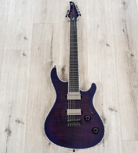 Envío Rápido para Guitarra RegiusS 7 de 7 Cuerdas, Transparente, Morado Sucio, Azul Degradado Brillante - Product Image 3