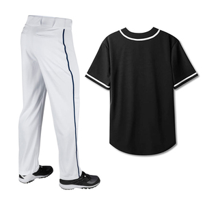 Tenue de baseball d'équipe pour adultes la plus vendue, 100 % polyester respirant, antibactérien, couleurs personnalisables, grandes tailles - Product Image 6
