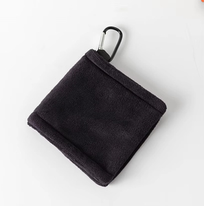 Serviette de golf gaufrée en microfibre personnalisée de haute qualité avec logo œillets multicolores inclus Serviette accessoire de golf Serviette de golf avec crochet - Product Image 3