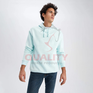 Men's 100% Cotton Polyester Winter Fleece <b>Hoodies</b> Solid Pattern Thermal Pullover <b>Hoodies</b> with Personalized Hood Sweatshirts - Product Image 1