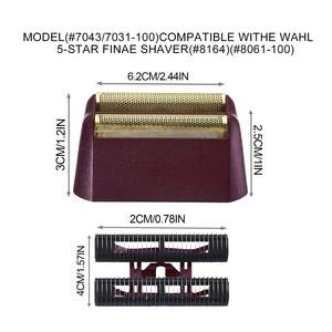 Têtes de rasoir électriques professionnelles à double lame, étanches IPX7, lavables, remplaçables pour le visage et le corps, pour utilisation en camping-car, lot de 2 - Product Image 3