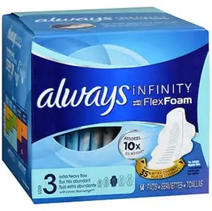 Toallas sanitarias Always Infinity para mujer, con alas, talla 2, suaves y cómodas, protección contra fugas, paquete económico - Product Image 2