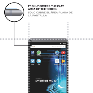 ตัวป้องกันหน้าจอ ANTISHOCK สำหรับเมเดียคอม สมาร์ทแพด เอ็มเอ็กซ์ 10 แท็บเล็ตฝาครอบป้องกันระดับพรีเมียม - Product Image 4