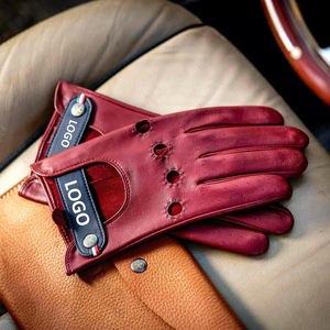 Gants de conduite automobile en cuir de chèvre de qualité supérieure, design du meilleur fabricant Logo personnalisé Prix raisonnable pour l'hiver - Product Image 4