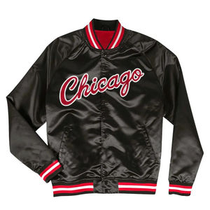 แจ็กเก็ตผ้าซาตินสไตล์ไฮสตรีทสำหรับผู้ชายสำหรับฤดูหนาวพร้อมการตกแต่งปัก - Product Image 5